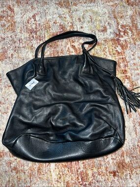 M.I.L.A black leather bag